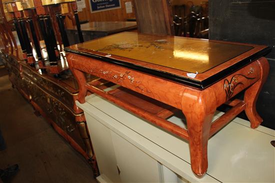 Chinese gilt lacquered coffee table